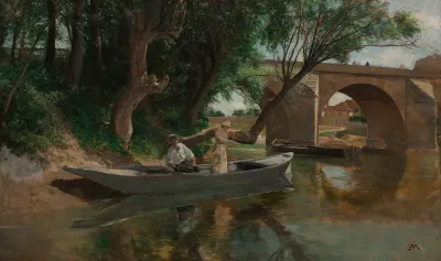 Bridge At Poissy Pecheurs A Ligne