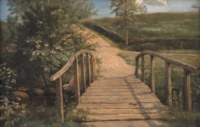 Bridge Over A Stream In Assens Funen