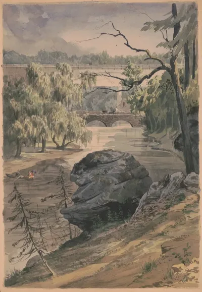 Bridges Over Wissahickon Creek Near Schuylkill
