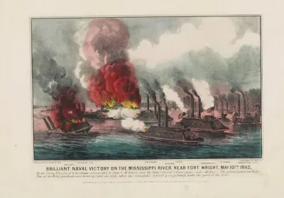 Brilliant Naval Victory On The Mississippi River Near Fort Wright May 10th 1862