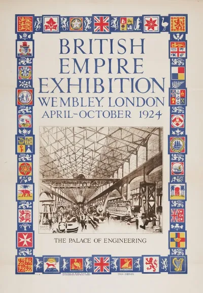 British Empire Exhibition Wembley London April October 1924 Palace Of Engineering