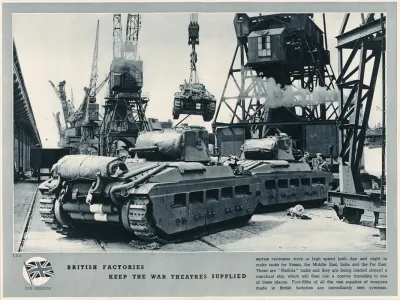 British Factories Keep The War Theatres Supplied