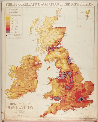British Isles Density Of Population