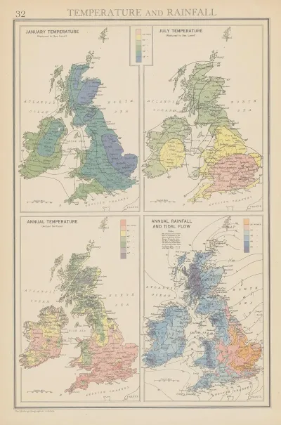 British Isles Temperature Rainfall