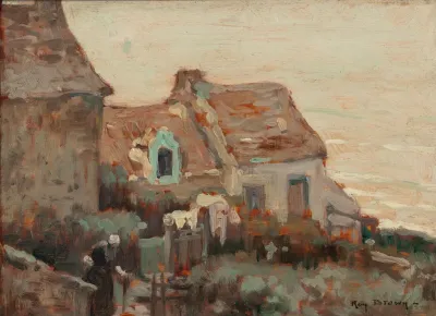 Brittany Village Scene