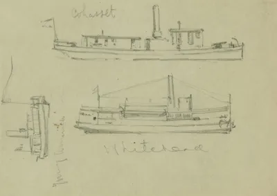 Broadside Views Of The Whitehead Cohasset And Young America