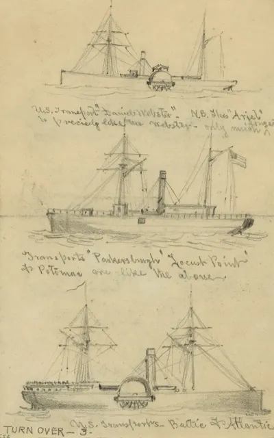 Broadside Views Of Three Steamships 2