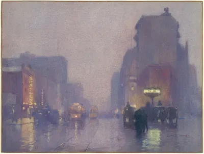 Broadway On A Rainy Evening