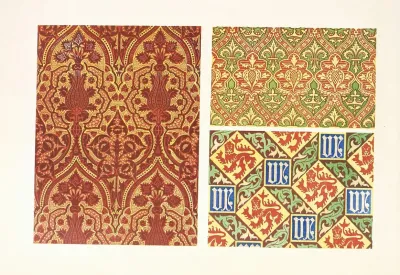 Brocade For Upholstery Work And Wall Papers In The Style Of The Fifteenth Century