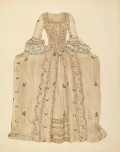 Brocaded Silk Dress