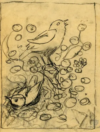 Broedende En Fluitende Zangvogel