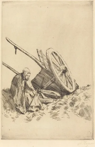 Broken Cart La Charrette Brisee