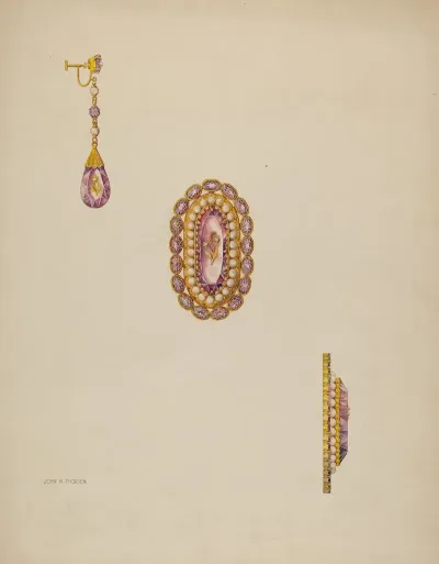Brooch And Earrings 3