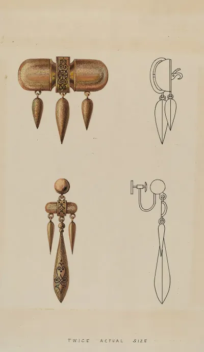 Brooch And Earrings 4