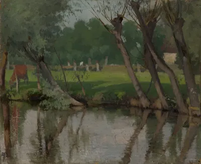 Brook At Hangenbieten In The Alsace