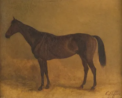 Brown Race Horse