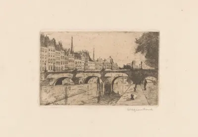 Brug Over De Seine In Parijs