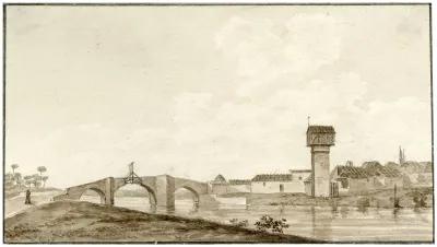 Brug Over Een Rivier Bij Valladolid