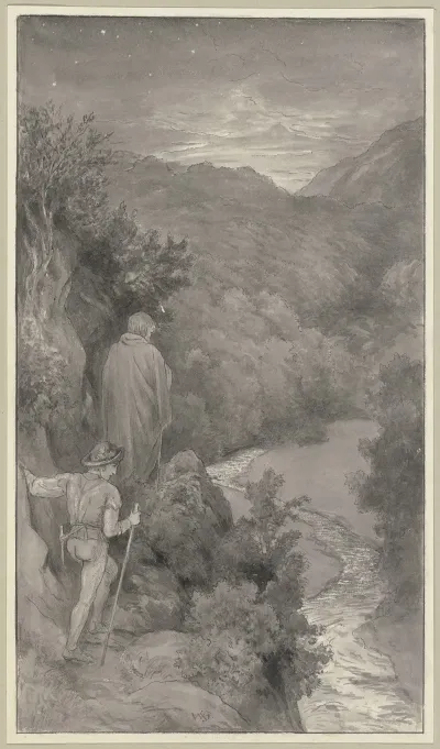 Brun Und Diether Auf Dem Heimweg