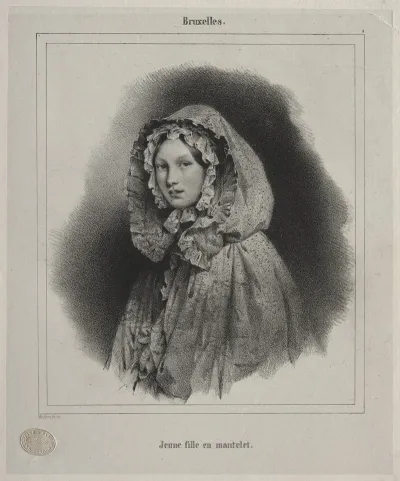 Brussels Young Girl In A Cape