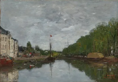Bruxelles Le Canal De Lallee Verte