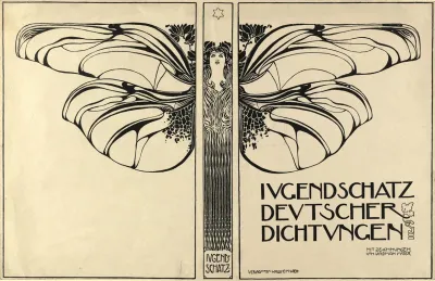 Buchillustrationen Einbandentwurf Fur Jugendschatz Deutscher Dichtung