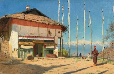 Buddhist Temple In Darjiling Sikkim