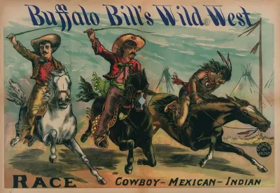 Buffalo Bills Wild West Race Cow Boy Mexican Indian