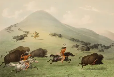 Buffalo Hunt Horseback