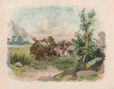 Buffalo Hunt In The Wild West