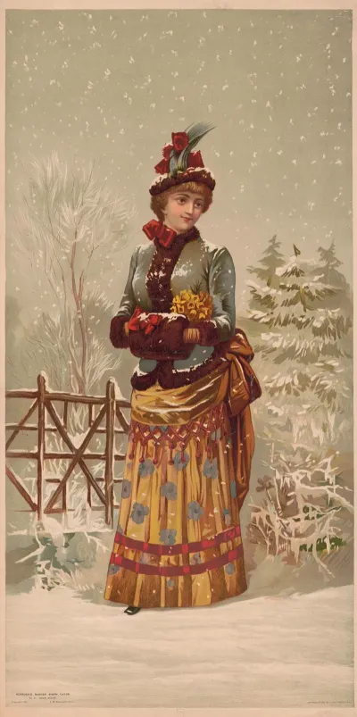 Buffords Banner Show Cards No 25 Snow Scene