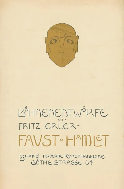 Buhnenentwurfe Von Fritz Erler Faust U Hamlet Brakls Moderne Kunsthandlung