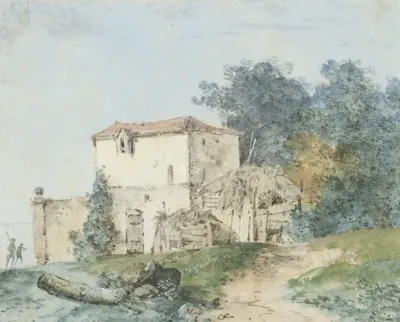 Buitenhuis In Een Landschap