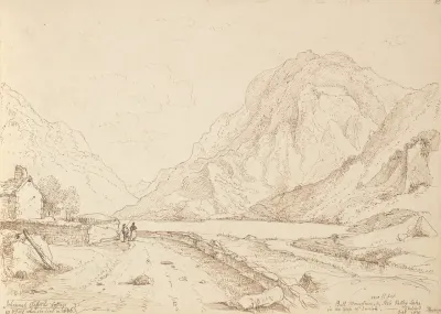 Bull Mountain And Ash Valley Lake In The Gap Of Dunloh September 1841