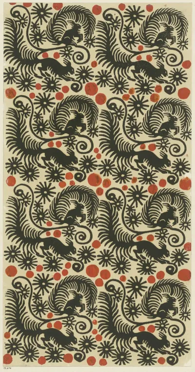 Buntpapier Eichhornchen