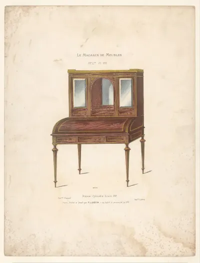 Bureau Cylindre Louis Xvi 2
