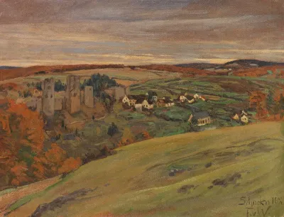 Burgruine Schonecken In Der Eifel