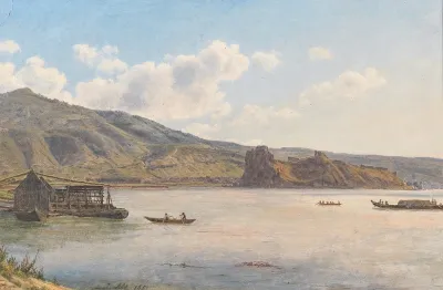 Burgruine Zu Theben Bei Presburg