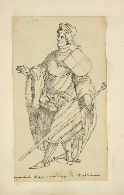 Burgundische Herzoge Aus Dem Ansage Des 14 Jahrhunderts