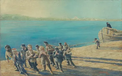 Burlaks On The Volga