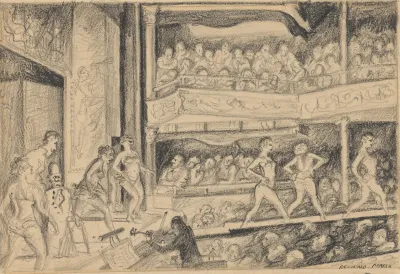 Burlesque Performance At The Olympic Theatre