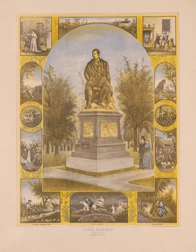 Burns Monument The Mcpherson Gift Albany N Y