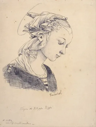 Bust From The Madonna With Angels By Filippo Lippi