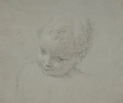 Bust Length Study Of A Child