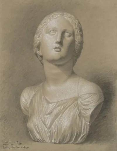 Bust Of A Fleeing Niobide