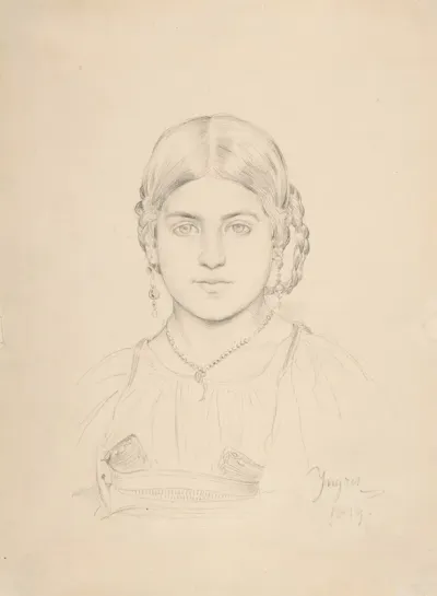 Bust Of A Gypsy Girl