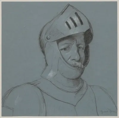 Bust Of A Knight In Armour