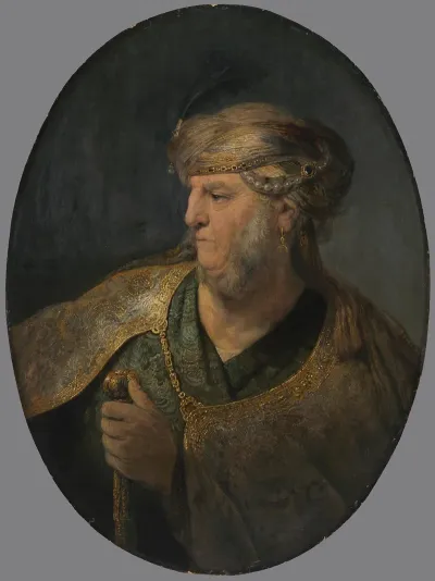 Bust Of A Man In Oriental Costume