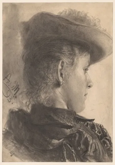 Bust Of A Woman Seen From Behind