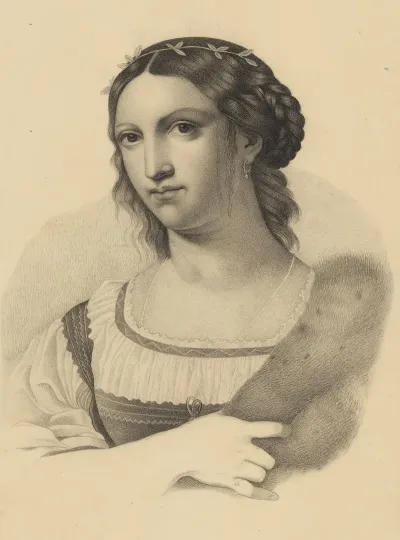 Bust Of A Young Woman With Earring